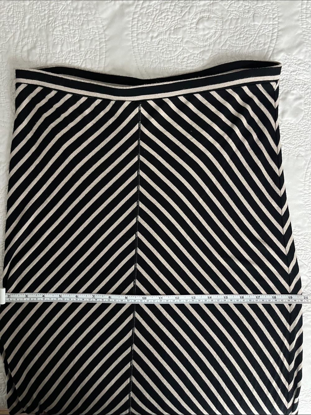 Max Studio Striped Maxi Skirt - Classic A-Line Boho Minimalist Festival - Picture 6 of 7